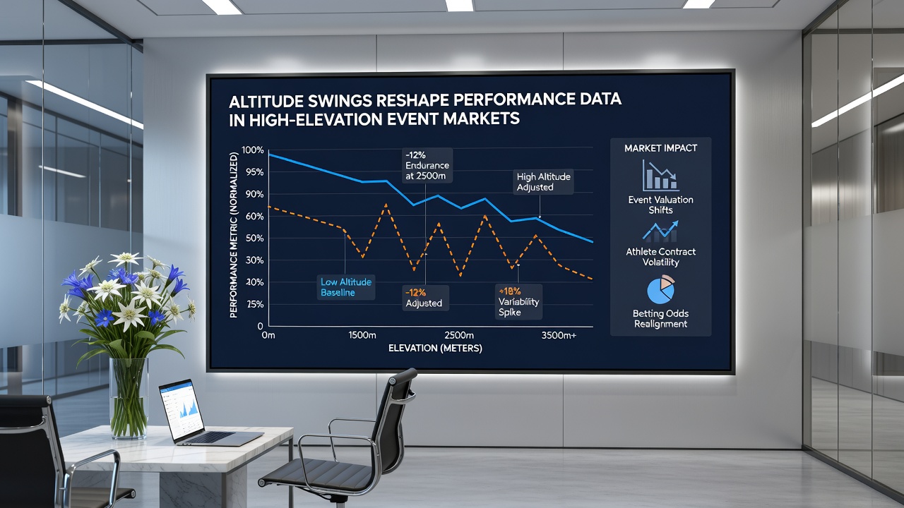 Detailed performance tracking equipment used at high-altitude sports venues