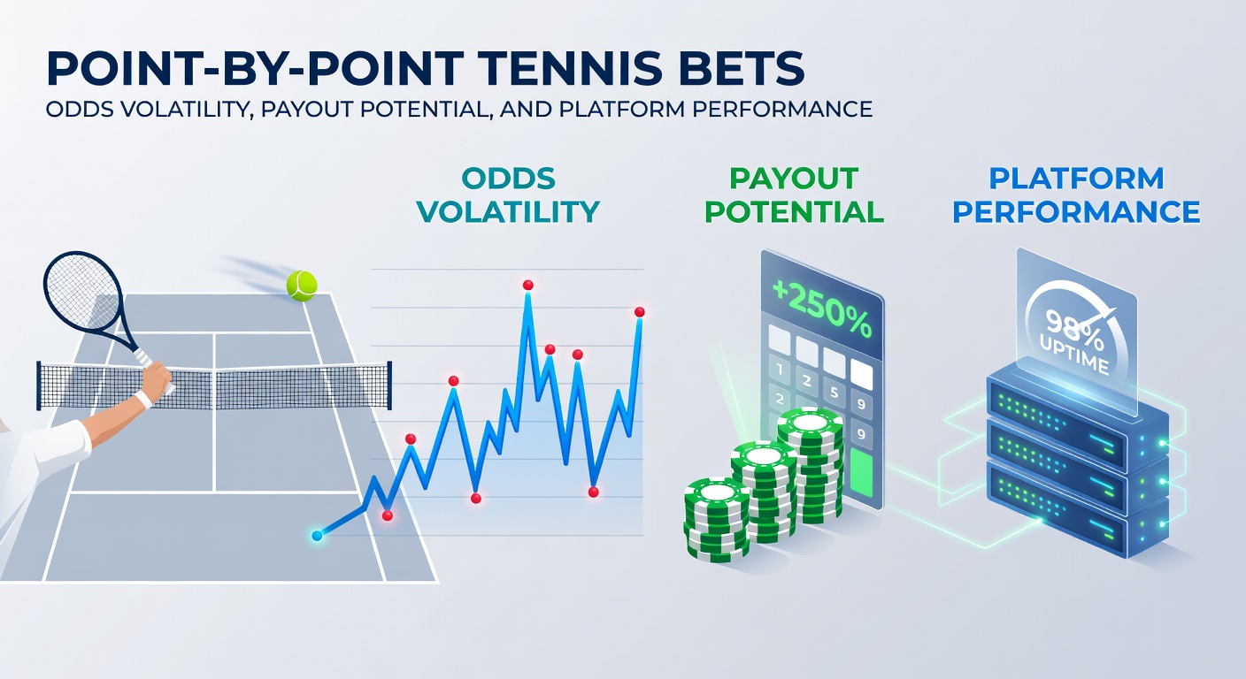 Dynamic graph illustrating rapid odds shifts during a live tennis point-by-point betting sequence in a high-stakes ATP match