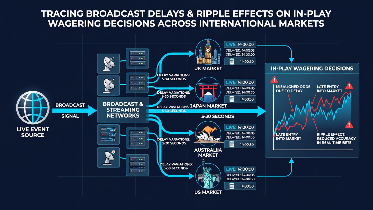 Bettor analyzing live soccer odds on multiple screens with timing indicators visible