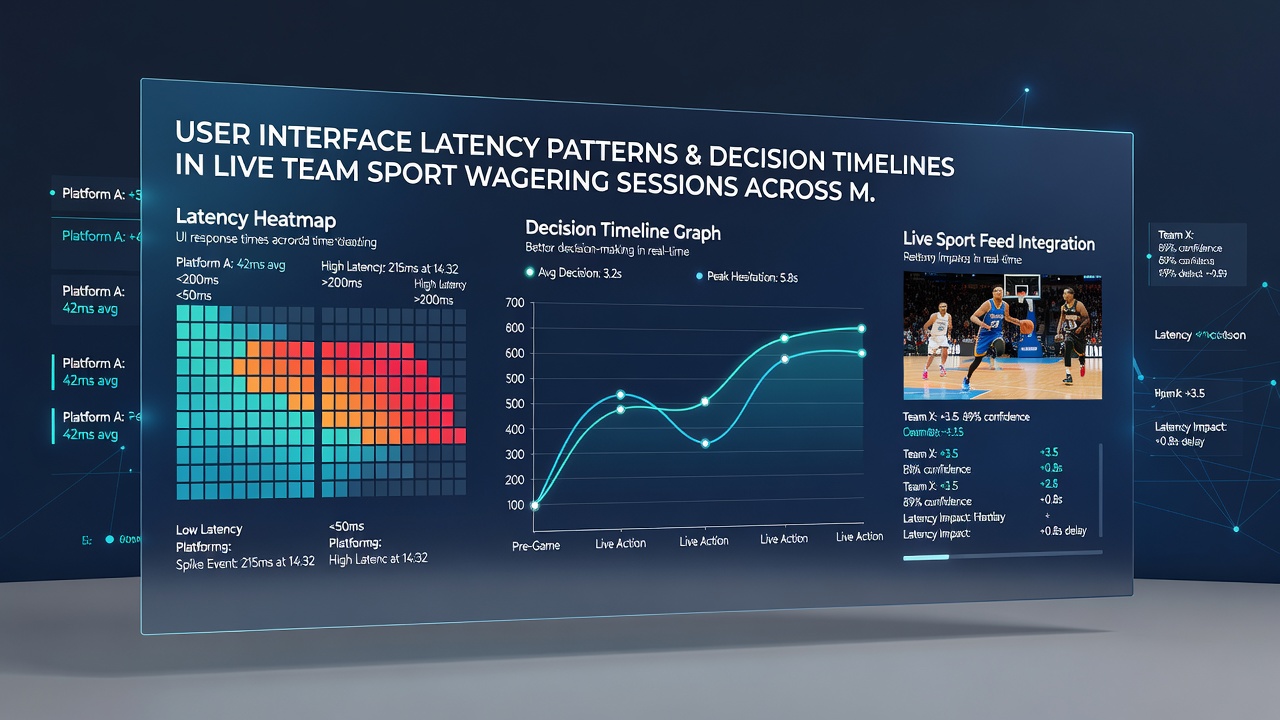 Chart displaying average decision timeline durations across different mobile platforms during live team sports events